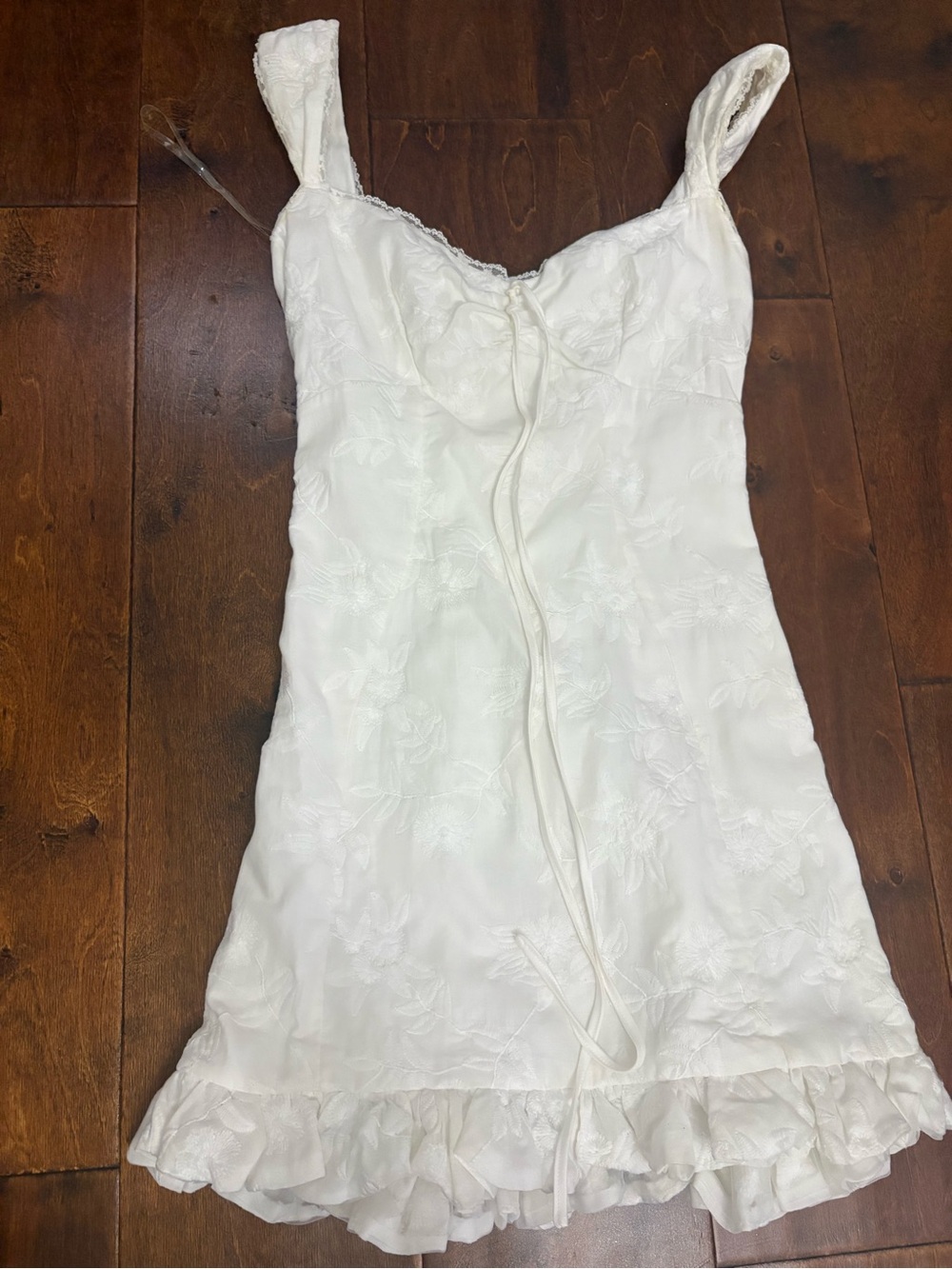House of CB White Mini Ruffle Sundress - Picture 10 of 10